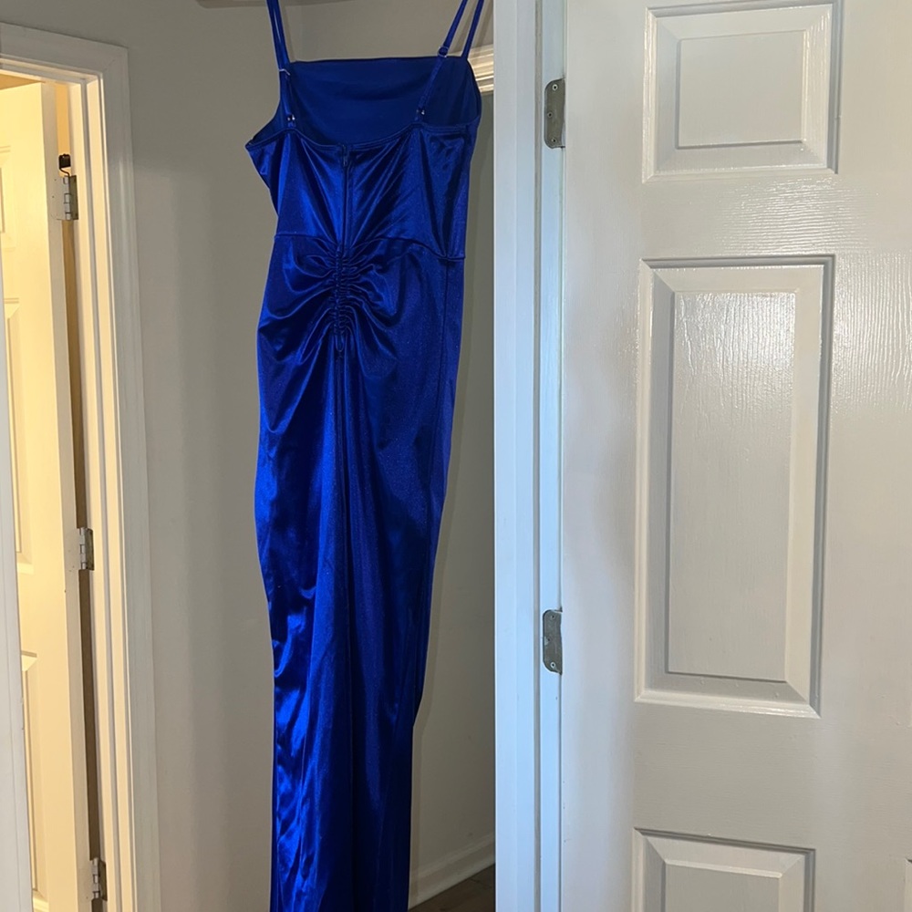 Long Formal Dress Blue - Picture 3 of 4
